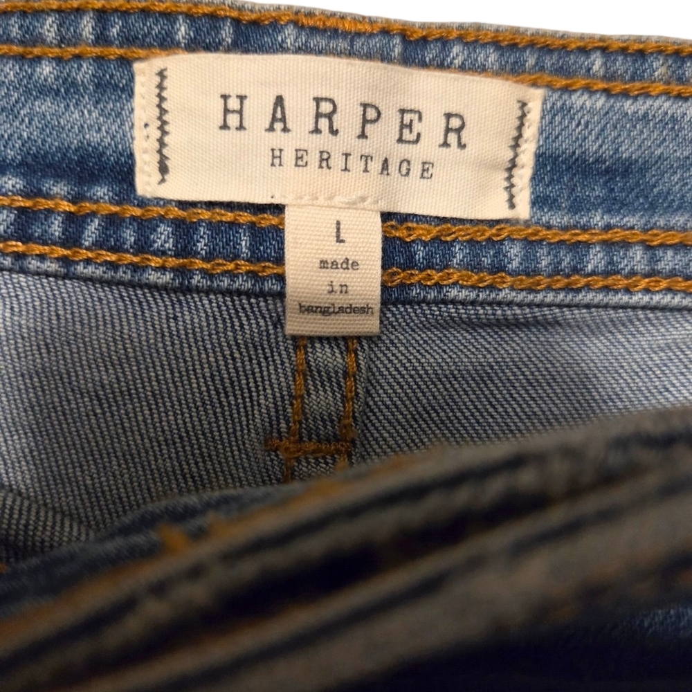Y2K Harper Heritage Denim Wrap Skirt NWT. Size L. - Picture 2 of 4